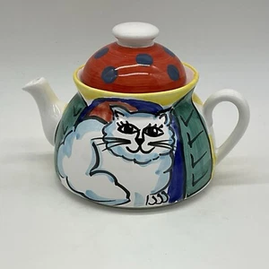 Italian Cat Teapot Made In Italy For Macys - Picture 1 of 13