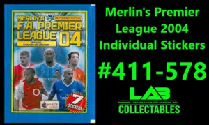 Merlin's Premier League 2004 Individual Stickers #411-578 Complete Your Album - Picture 1 of 1