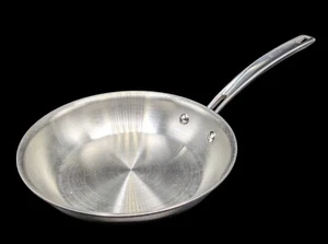 Kirkland Signature Professional 10" Stainless Sauté Pan Skillet Copper Core - Picture 1 of 8