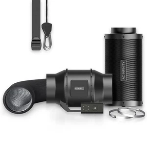 Air Filtration Kit 6", Inline Fan Carbon Filter and Ducting Combo for Grow Tents - Picture 1 of 8