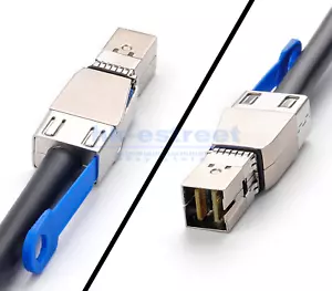 Mini SAS HD SFF-8644 to SFF-8644 Cable High Speed External 1 ~ 2 Meter - Picture 1 of 7
