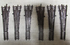 6 ARNOLD RAPIDO SWITCH TURNOUTS CODE 80 N-SCALE (LOT 109) - Picture 1 of 2