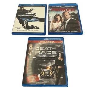 Lot of 3 [Blu-ray] Jason Statham -Transporter 3 - Parker - Death Race - Picture 1 of 2