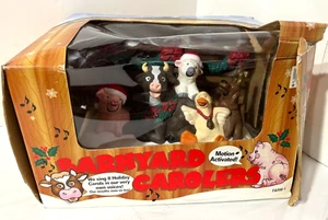 Vintage 1998 Wang's International Barnyard Carolers 8 Songs Motion Activated - Picture 1 of 18
