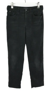 ARMANI JEANS Trousers Men's W29 Corduroy Slim Fit Faded Zip Fly Black - Picture 1 of 12