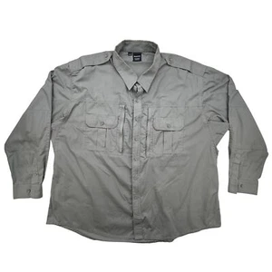 Propper Shirt Mens 3XL Tactical Button Up Gray Uniform Military Work Epaulet - Picture 1 of 9