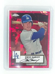 Steve Garvey 2021 Topps Chrome Platinum Anniv. RED ATOMIC (/100) LA Dodgers - Picture 1 of 2