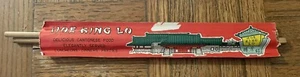 Vintage Hoe King Lo Cantonese Chopsticks; Lincolnwood, Illinois~ Used In Pk - Picture 1 of 2