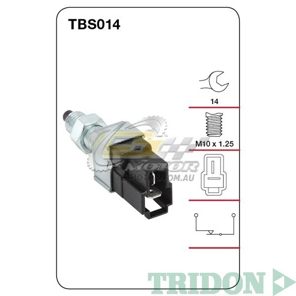 INTERRUPTOR LUZ DE FRENO TRIDON PARA FORD FESTIVA 02/97-12/97 1.5L(B5) SOHC 16V(gasolina)  Foto 1 de 1
