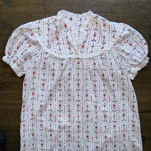 Lanz Of Salzburg Women M/L Teddy Bears Cotton Light Flannel Grannycore Nightgown - Picture 1 of 16