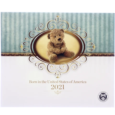 2021 Born in the USA Birth Year Proof Set 5 Coins Original US Mint OGP & COA Cover
