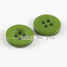2-HOLE 4-HOLE COLOURED RESIN ROUND BUTTON FOR SEWING SCRAPBOOK HANDMADE CRAFTS 