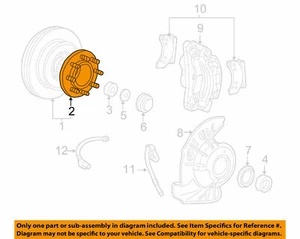 (1) Front Wheel Stud Lug GENUINE FORD 5C3Z-1107-BA - Picture 1 of 2