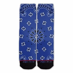 Function - Blue Bandana Fashion Socks - Picture 1 of 4