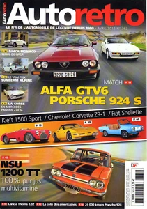 AUTO RETRO 363 ALFA ROMEO GTV6 PORSCHE 924 S NSU 1200 TT KIEFT 1500 SPORT SIMCA - Bild 1 von 2