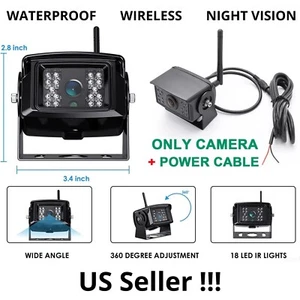 Backup Rear View Camera Wireless AHD Digital Metal For Truck Trailer Bus Caravan - Picture 1 of 12