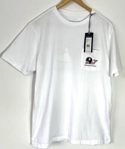 Vineyard Vines Michigan State Spartanischer Wal Fußball Tasche T-Shirt, Größe Small - Bild 1 von 11
