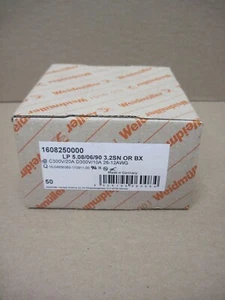 Weidmuller LP 5.08/06/90 3.2SN OR BX 1608250000 PCB Terminal ***BOX OF 50*** - Picture 1 of 10