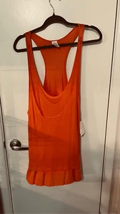 Free People We the Free Karmen Razor Back Layered Orange Tank Top Gr. M Neu - Bild 1 von 11
