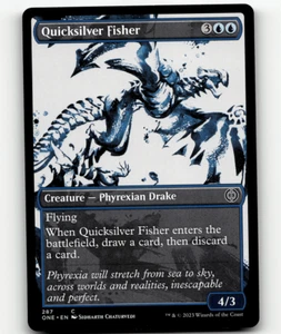 MTG Quicksilver Fisher (Showcase) 287 Regular Phyrexia: All Will Be Common - Picture 1 of 1
