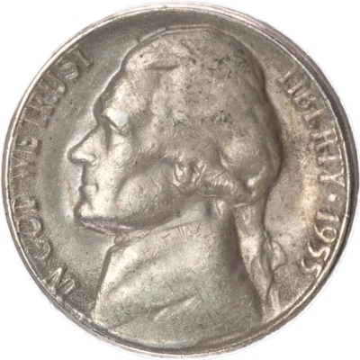 1955 Jefferson Nickel AG/G - SEMI-KEY DATE - Image 1 of 2