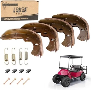 Zapatas de freno de carro de golf 10L0L para Club Car DS 1995-up, Precedent 2004-up, EZGO... - Imagen 1 de 6