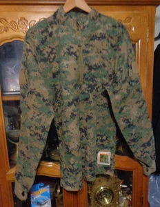 USMC DIGITAL WOODLAND MARPAT FROG INCLEMENT WEATHER SHIRT SIZE SMALL SM NWOT - Picture 1 of 18