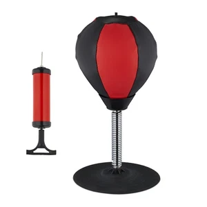 Tisch boxsack Tischboxsack Schreibtisch Boxball Mini Punchingball 560 g rot - Bild 1 von 8