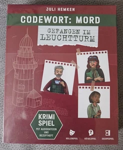 Krimispiel »Codewort: Mord – Gefangen im Leuchtturm« neu, OVP für 6 Spieler  - Bild 1 von 2