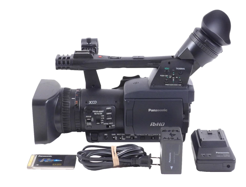 Panasonic AG-HPX170 3CCD P2 HD Video Camcorder - Image 1 of 4