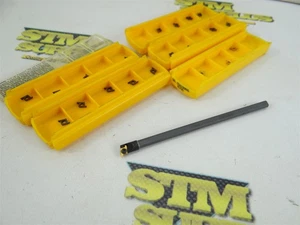 KENNAMETAL CARBIDE 3/16" INDEXABLE THREADING BAR C03H-CSER1.2 + 22 NEW INSERTS - Picture 1 of 11