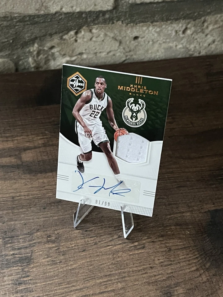Panini Limited 2016-17 - Khris Middleton #LJS-KM/99 | AUTOMÁTICO/PARCHE/NUMERADO Foto 1 de 4