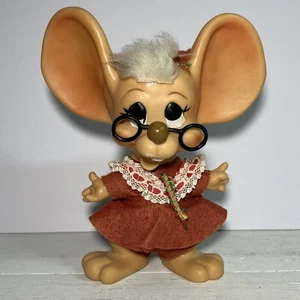 Muñeca Vintage Royalty Industries Navidad Sra. Santa Claus Mouse Bank 1970 - Imagen 1 de 8