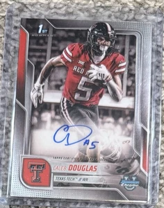 Autógrafos universitarios Bowman Chrome 2025 #BCACD Caleb Douglas primer novato automático - Imagen 1 de 1