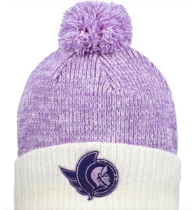 Ottawa Senators Fanatics Hockey Fights Cancer Cuffed Knit Hat with Pom - Picture 1 of 2
