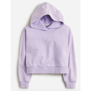 NWT J. Crew crewcuts Garment Dyed Hoodie S Girls Kid Purple Top Sweatshirt BX033 - Picture 1 of 3