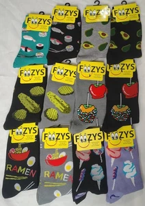 12 pairs Women's Crew Socks Food Wholesale Bulk Bundle NWT Foozys New With Tags - Picture 1 of 2