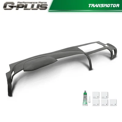 Fit For 07-13 SILVERADO LS LT WT SL SLE Gray Front Dash Board Cap Cover Overlay - Image 1 of 4