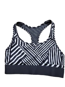 Sujetador deportivo inalámbrico Victoria's Secret negro blanco XS espalda deportiva VS con enganche - Imagen 1 de 6