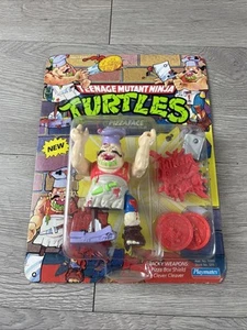 Pizzaface Teenage Mutant Ninja Turtles TMNT 1990 Playmates Green Messer UNPUNCHED - Bild 1 von 6