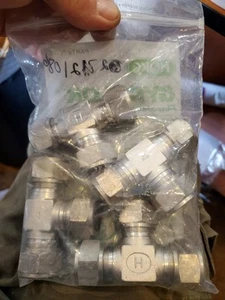 Hoke Gyrolok 12TTT316 Union Tee 3/4" Tube OD 316SS Compression Fitting 12TTT316 - Picture 1 of 1