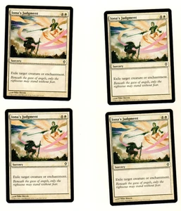 Set Of 4 Iona’s Judgement Worldwake 8/145 Common Magic the Gathering Card - Picture 1 of 4