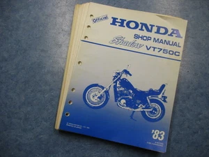 1983 VT750C SHADOW VT750 C 83 VT 750 HONDA FACTORY OEM SERVICE REPAIR MANUAL - Picture 1 of 4