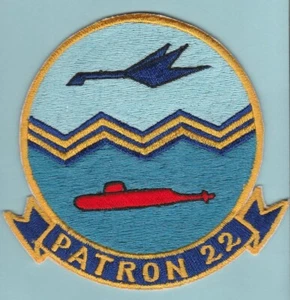 Vietnam Ära USN US Navy Patrol Squadron 22 VP-22 Patch Ace Neuheit Japanese made - Bild 1 von 2