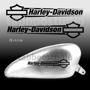 2 Harley-Davidson stickers for motorcycle tank aufkleber shiny black - Bild 1 von 4