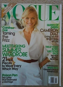 Vogue magazine June 2009 featuring Cameron Diaz read once, stored, damage SEE - Imagen 1 de 6