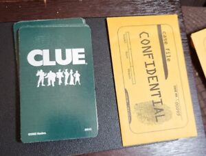 CLUE 2002 Replacement Cards Complete Set of 21 Cards & Confidential EUC Nice C23