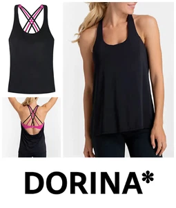 DORINA Sports Top Vest Bra Size UK S -10 Manhattan Active Full Cup Shelf Padded - Picture 1 of 5