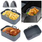Anti Scalding Silicone Pot Oven Mitts Air Fryer Accessories Set Easy Clean