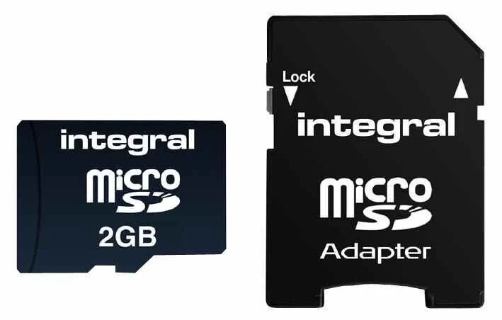 INTEGRAL - 2GB MicroSD Memory Card with SD Adaptor - Image 1 of 1